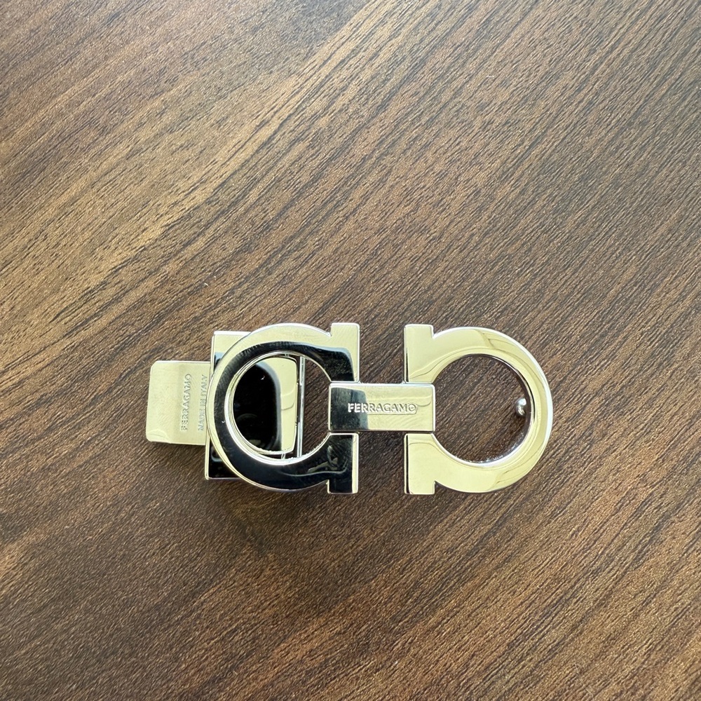 Salvatore Ferragamo Woman’s Silver Belt Buckle